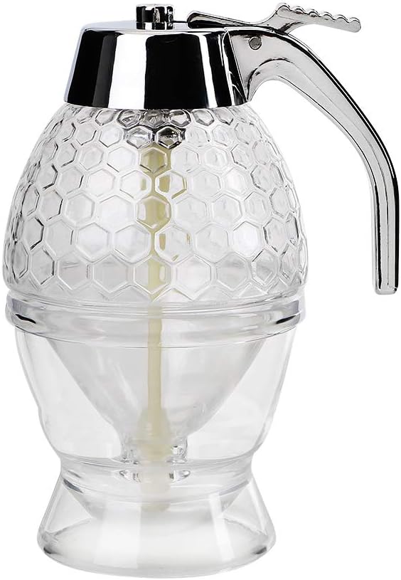 Honey Juice Dispenser Squeeze Bottle Honey Jars Juice Syrup Container Acrylic Material