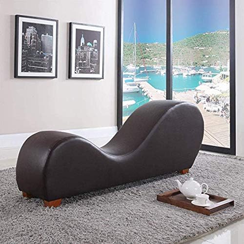Amazon.com: Sillón moderno de piel, silla para yoga ...