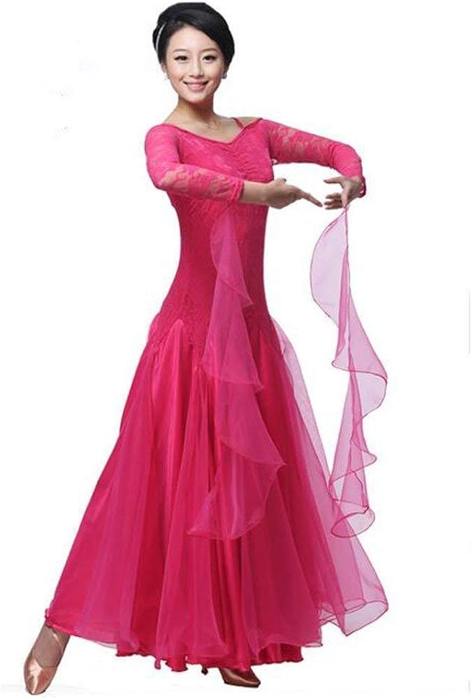 BellyQueen Women Modern Waltz Tango Dancing Clothes Ballroom Dance Skirts : Clothing