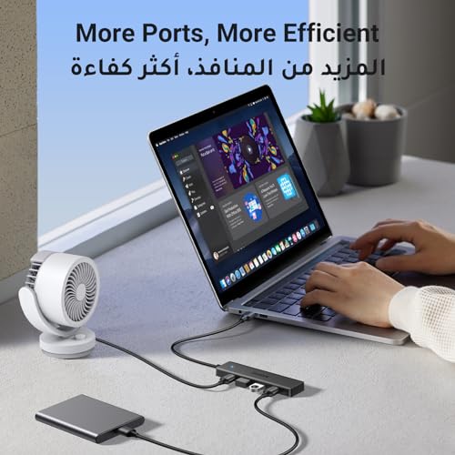 UGREEN USB Hub 3.0 4 Ports Multiport Adapter Ultra Slim Data Hub USB A Splitter Extension for Laptop, Desktop PC, Xbox, PS5, Mouse, Keyboard, Flash Drive, U Disk, Printer [Charging Not Supported]