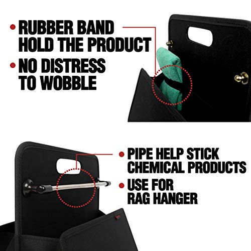 KMMOTORS Comfortable Practical Car Care Kit Storage for Make Neat and Clean Your Trunk - Thumbnail 3