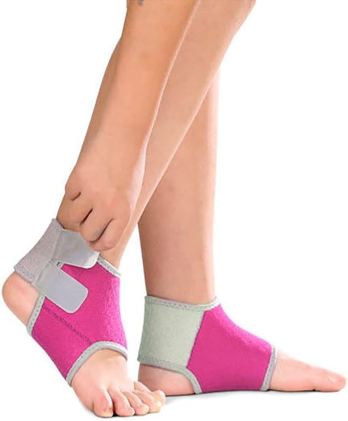 Sport Unisex Child Ankle Brace, Fitness Adjustable Breathable Non Slip Sleeve Double Magic Sticker Compression Ankle Support Wraps for Sport, Ankle Sprain, Injury Recovery: Sports & Outdoors