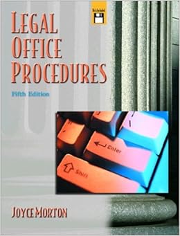 Legal Office Procedures (5th Edition) Legal Office Procedures (5th Edition)