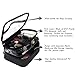 Lermende TSA Approved Clear Travel Toiletry Bag Holiday Cosmetic Bag PVC Makeup Bags (Black 4 Set)