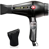 Turbo Power Twin Turbo 3200 Black Hair Dryer + M Hair Designs Hot Blow Attachment (Bundle) &ndash; Professional High-Speed Dryer for Smooth &amp; Fast Drying
