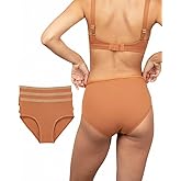 Subset Women's Organic Cotton Mid-Rise Brief, All Day Comfort, Natural Knickey Undies, Breathable Underwear for All