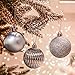 Valery Madelyn Christmas Tree Decorations Ornament Set for Fall Halloween, 50ct 2.36 Inches White and Silver Shatterproof Christmas Ball Ornaments Hanging Xmas Holiday Party Decor