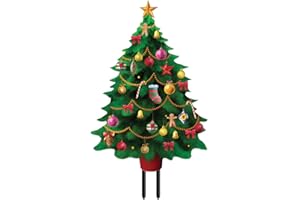 Briarwood Lane Decorated Christmas Tree Metal Yard Art