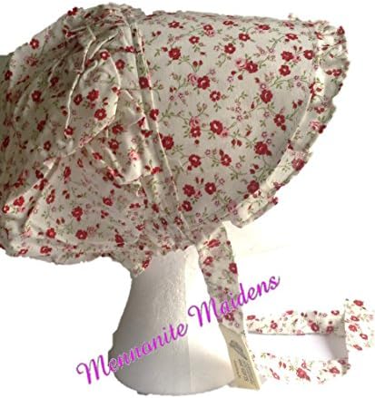 Small Amish Prairie Sun Bonnet (Candy Apple Red)