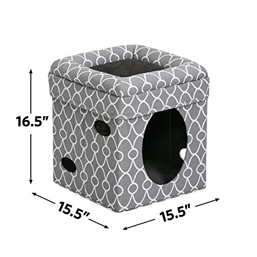 image for MidWest Homes for Pets Cat Cube | Cozy Cat House/Cat Condo in Fashiona