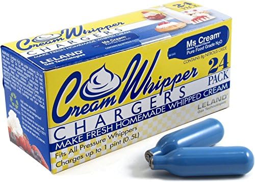 Ms Cream 120 Pure EURO 8g N2O Cream Whipper Chargers (5 boxes of 24)