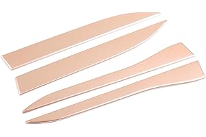 CHEYA ABS Side Door Fender Air Vent Outlet Trim for Land Rover Range Rover Evoque 2020 (Rose Gold)