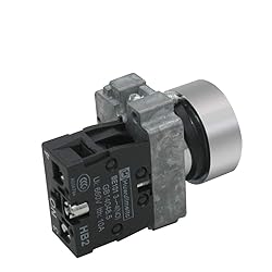 mxuteuk 2pcs 1 NO 22mm Momentary Push Button Switch