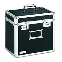 Vaultz Locking File Security Box, Letter Size, 13.25 H x 13.5 W x 10.5 D Inches, Black (VZ01165)