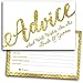 50 Wedding Advice Cards & Well Wishes for the Bride and Groom - Bridal Shower Games, Wedding Games, Wedding Decorations, Wedding Guest Book Alternative