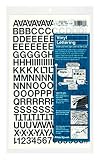 Chartpak Self-Adhesive Vinyl Capital Letters and Numbers, 1/2 Inches High, Black, 201 per Pack (01010), 1/2 Inch High