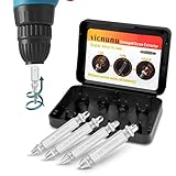 Damaged Screw Extractor and Remover Set by Vicnunu, Stripped Screws and Damaged Bolts Easy-Out Extractor, 4-Piece Remover Set with Box