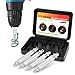 Damaged Screw Extractor and Remover Set by Vicnunu, Stripped Screws and Damaged Bolts Easy-Out Extractor, 4-Piece Remover Set with Box