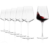 Stölzle Lausitz Symphony 22.75 Oz Bordeaux Wine Glass (Set of 6) - Durable Crystal Glasses & Modern Glassware Trends Made in Germany, Lead-Free & Dishwasher Safe - Elegant Glassware for Home