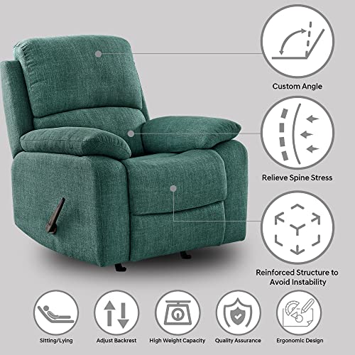 Rocker Recliner Chair, Glider Recliner, Elegant Rocking Recliner, Push
