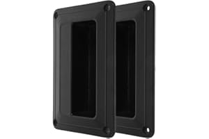WOFASHPURET 2pcs Black Plastic Speaker Box Side Handles Portable Sound System Handle Accessory for Stage Audio