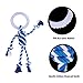 Dog Cotton Rope Toys, Bondpaw Dog Interactive Chew Toys with TPR Round Ring for Dog Chewing and Training Handle