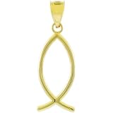 10k Yellow Gold Ichthus Christian 