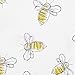 Burt's Bees Baby - Scattered Bees Fitted Crib Sheet, 100% Organic Crib Sheet for Standard Crib and Toddler Mattresses (Cloud)