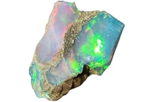 SAJTOX Opal Rough - 4.2 Carat - Natural Mix Ethiopian Raw Crystal Rock Gemstone for Jewelry Making, Wire Wrapping, DIY, Healing Rings Crystals, Pendants, Wedding Gift