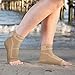 TechWare Pro Ankle Brace Compression Sleeve - Relieves Achilles Tendonitis, Joint Pain. Plantar Fasciitis Foot Sock with Arch Support Reduces Swelling & Heel Spur Pain. (Beige, S/M)