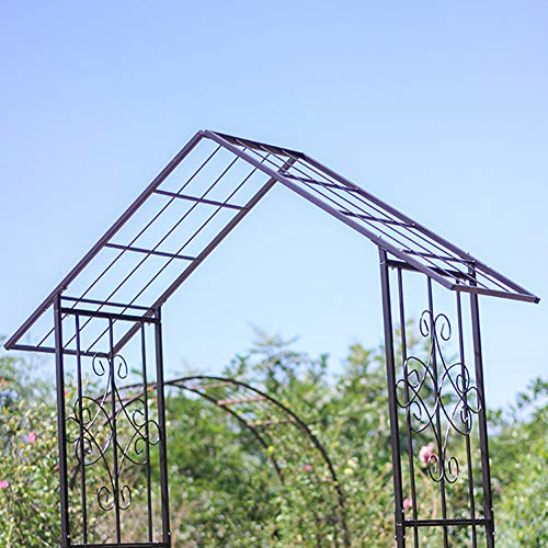 HLMBQ Metall Rosenbogen Torbogen Rankgitter Rosenhilfe Gartenbogen Rankbogen Garten Decoration und Verzierung Kletterer… – Bild 6