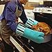 RED LMLDETA Heat Resistant 550 Degree Oven mitt, Silicone Oven Hot Mitts - 1 Pair, Extra Long Professional Baking Oven Gloves - Food Safe,Pot Holders Cooking,Grilling,Kitchen (Blue Mittens)