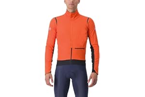 Castelli Men's Alpha Doppio RoS Jacket, Windproof, Water-Resistant Breathable Insulated Shell for Winter Biking, Race Cycling