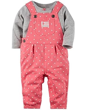 Baby Girls' T-Shirt and Overall Set