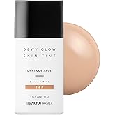 THANK YOU FARMER Dewy Glow Skin Tint, Long-Lasting Tinted Moisturizer, Light coverage, Vitamin B3, Niacinamide, Adenosine, Korean Beauty Dermatologist Tested, Tan, 1.75 fl oz