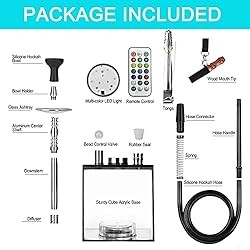 Hookah, Get Funky Cube Acrylic Hookah Set Shisha