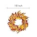 VGIA 18 Inch Fall Wreath Front Door Decor Wreath Fall Decorations for Home Autumn Leaves Wreath