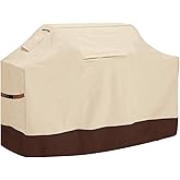 Vailge Grill Cover,58-inch Waterproof BBQ Cover,600D Heavy Duty Gas Grill Cover, UV & Dust & Rip & Fading Resistant,Suitable for Weber, Brinkmann, Char Broil Grills and More,Beige