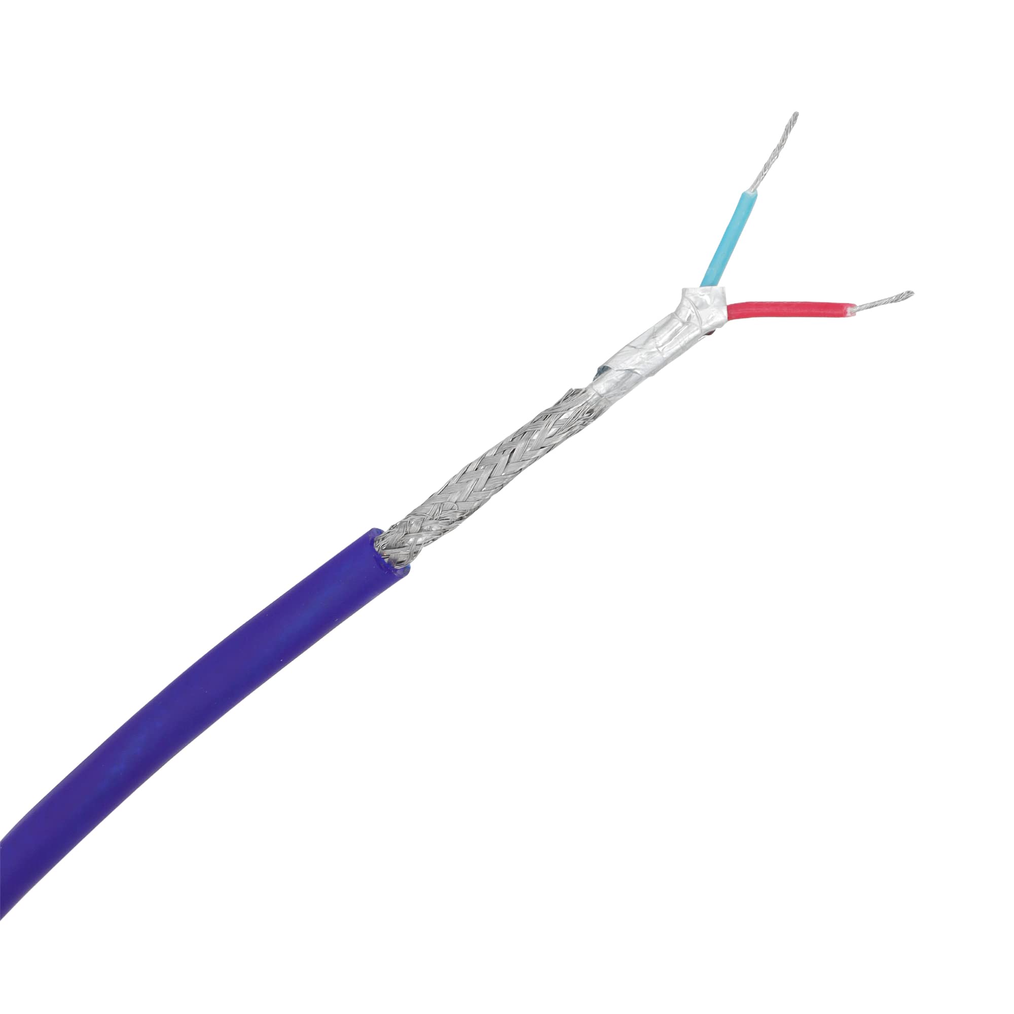 JAVEX DMX Wire [Tinned OFC 99.9%, 100% Shielded, Foam-PE] 24 Gauge, 20 * 0.12mm x 2 cores Tinned OFC Cable for Professional Stage/Concert/Studio/Musician Instrumental Set-up [100 Meter]