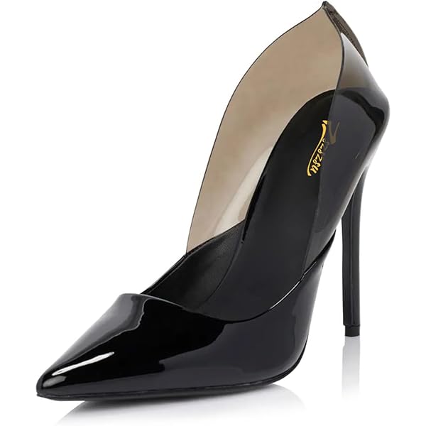 Amazon.com | miss left Women Sky High Heel Closed Pointy Toe