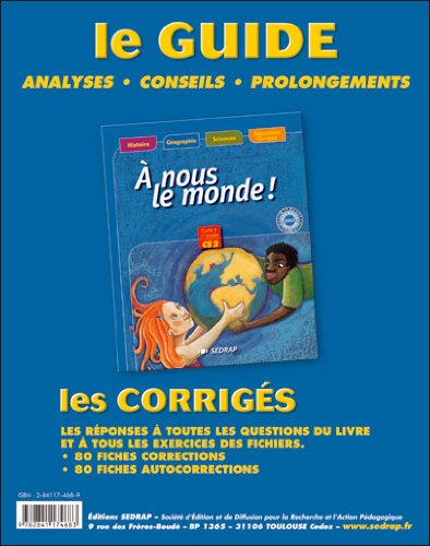 À nous le monde ! CE2, cycle 3, 1re année