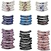 48 PCs Curved Noodle Tube Porcelain Beads for Jewelry Making for Adults – Floral Noodle Beads Handmade 45 mm Long Tube Bead Pack Vintage Craft Beads