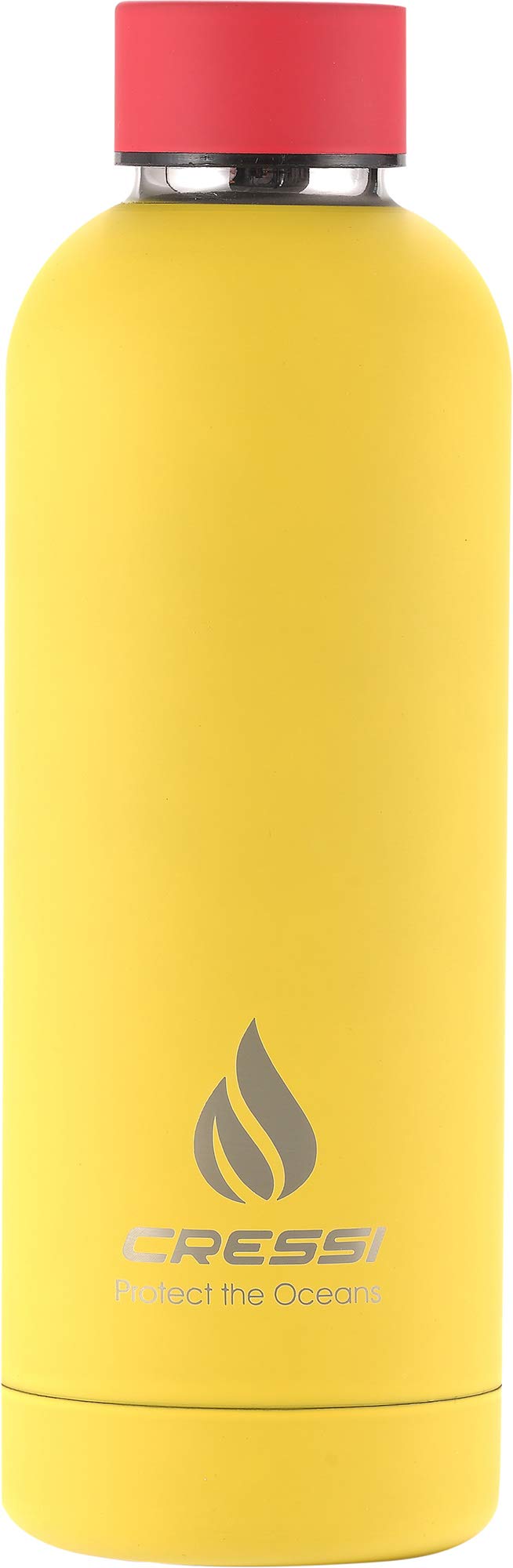 Cressi Rubber Coated Thermal Flask 500 ml - Sports Thermal Bottle, Rubber Covered