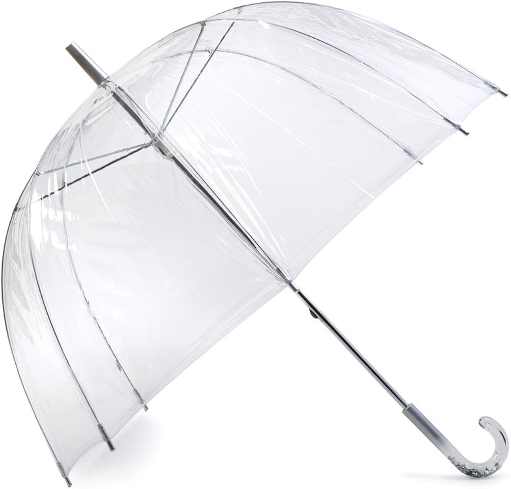 Clear Dome Umbrella black no trim Amazon.co.uk Clothing