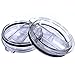 eBoot 30 Ounces Tumbler Lid Splash Proof Lid for Yeti Rambler and RTIC Tumblers Mugs, 2 Pack (Clear)