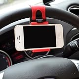 iTimo Universal Car Steering Wheel Mobile Phone Stand Holder Mount Clip Buckle Socket Hands Free for iPhone 6 Plus Samsung