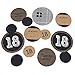 18th Milestone Birthday - Dashingly Aged to Perfection - Confetti and Balloon Party Decorations - Combo Kit