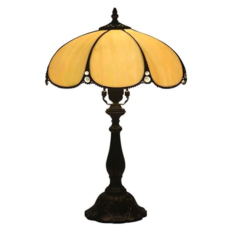 Lampada Da Tavolo Stile Tiffany Vetro Colorato Ufo Design