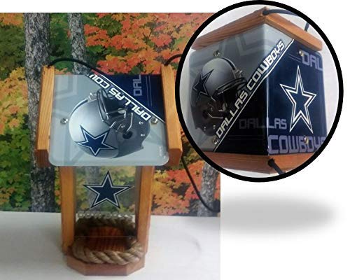 Dallas Cowboys Two-sided Cedar Bird Feeder