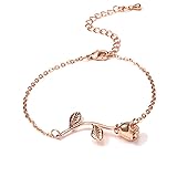 choice of all 3D Rose Bracelet,Charm Gold Silver